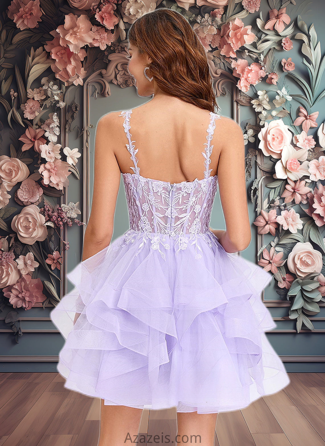 Jaelynn Ball-Gown/Princess Sweetheart Short Tulle Homecoming Dress DFP0025677