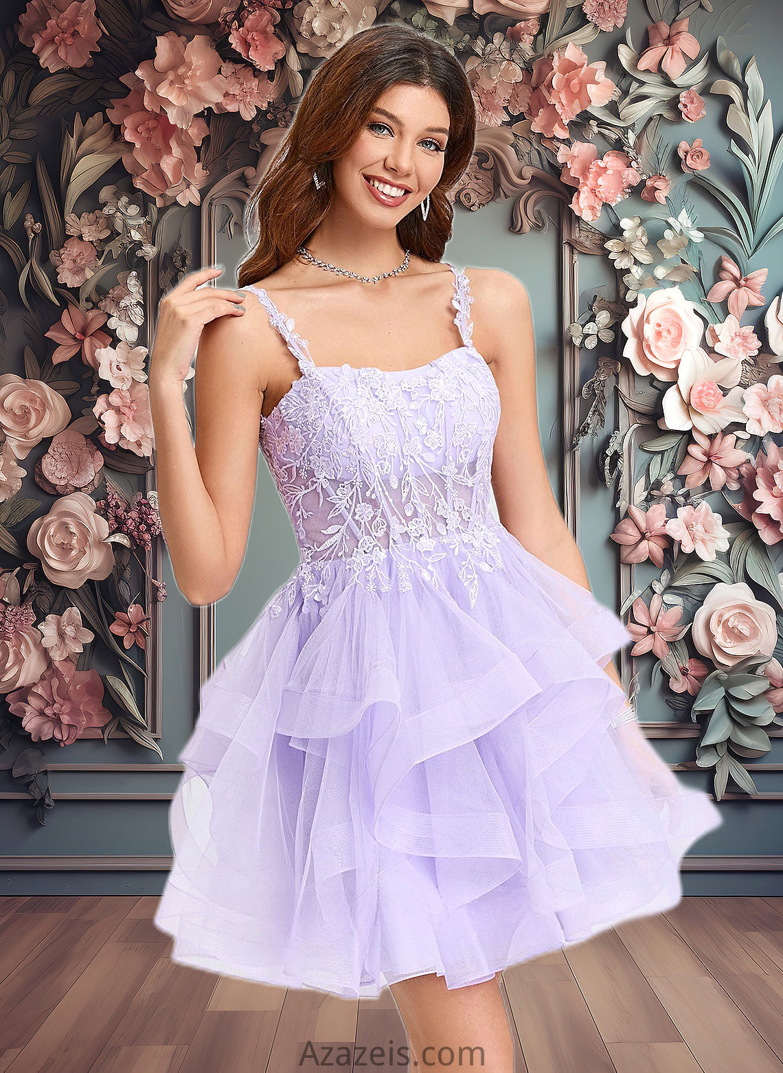 Jaelynn Ball-Gown/Princess Sweetheart Short Tulle Homecoming Dress DFP0025677