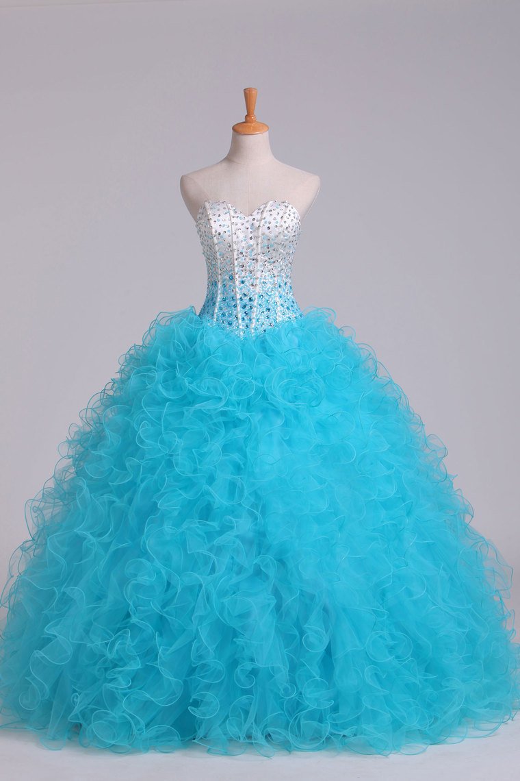 Bicolor Sweetheart Quinceanera Dresses Ball Gown Floor-Length