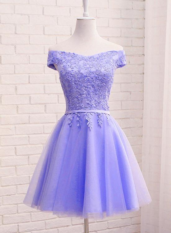 Princess A-Line Party Dress Lace Carlee Homecoming Dresses Up Back CD20686