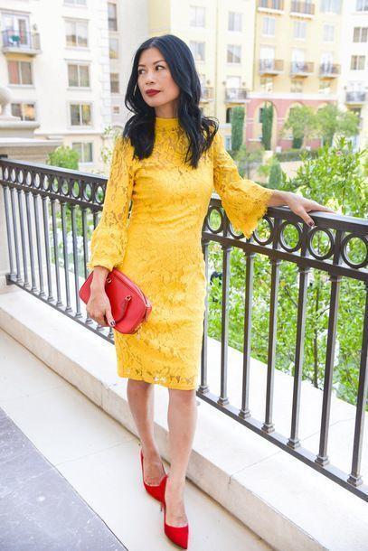 Yellow Long Sleeves Homecoming Dresses Kelly Kneen Length CD23952