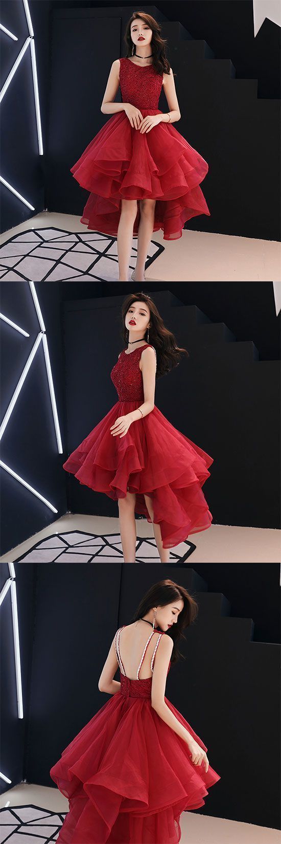 Cute Homecoming Dresses A Line Savanah Round Neck Tulle Short Dress CD881