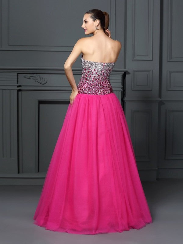 Ball Gown Sweetheart Sleeveless Long Organza Quinceanera Dresses DFP0004117
