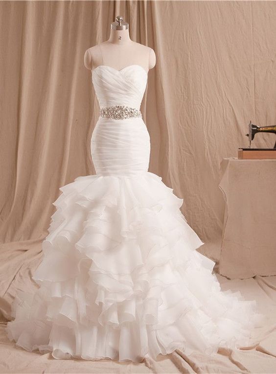 Organza Mermaid Wedding Dress